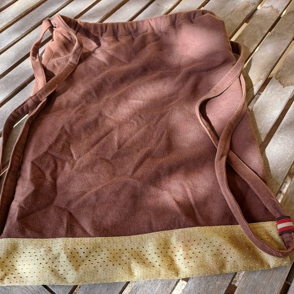 Tan and brown string bag - Picture 2 of 3